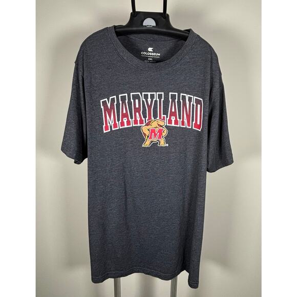 University of Maryland Terrapins Terps Colosseum Gray T-shirt Men's Sz 2X (XXL) - Picture 1 of 5